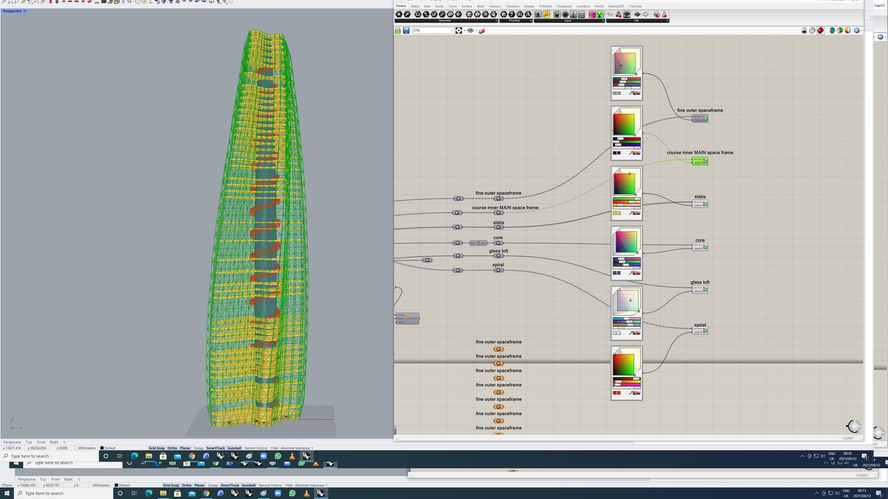 Grasshopper — energy model